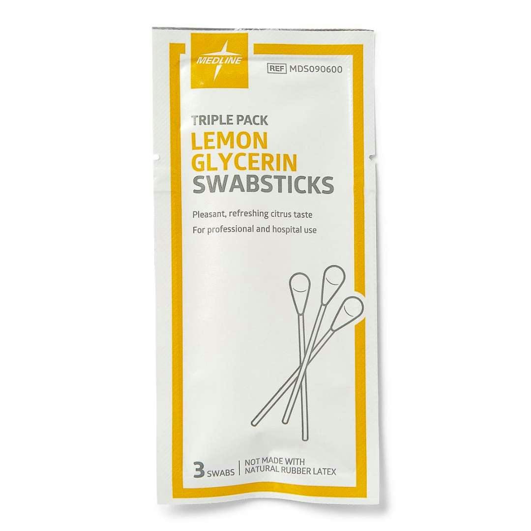 Swab Sticks - Lemon Glycerin, 25 Pack