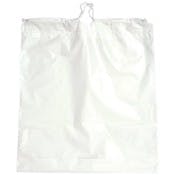 Plastic Drawstring Bags - Clear, 18" x 20"