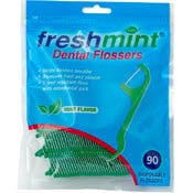 Freshmint Dental Floss Picks - Mint, 90 Pack