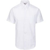 Men's Oxford Short Sleeve Shirts - White, Small