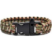 Paracord Bracelets - Camouflage, 9.5" x 1"