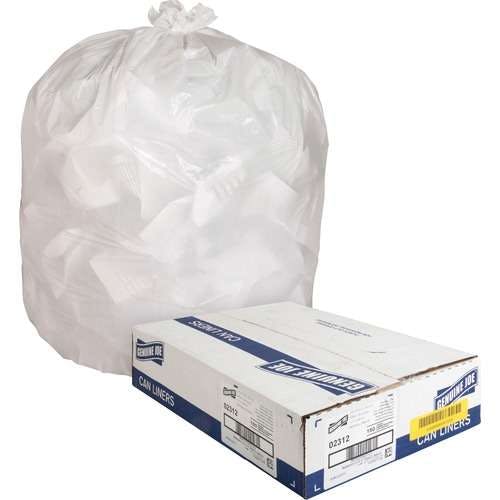 Kitchen Trash Bags - 0.8 mil,13 Gallon, White