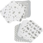 Terry Baby Washcloths - Grey, 10 Pack