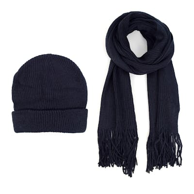 Men's Winter Sets - Navy, Scarf and Hat