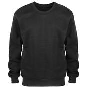 Men's Crew Neck Sweatshirts - Black, 2X, Fleece