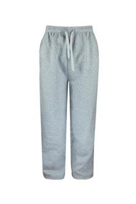 Men's 2 Pocket Open Leg Sweatpants - 3X, Light Grey
