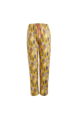 Women's Fleece Pajama Pants, 3X-5X, Leaves