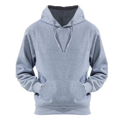 Men's Pullover Hoodies, Light Grey, 4X