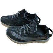 Kids' Mesh Shoes - Black with Grey, Sizes 10-4