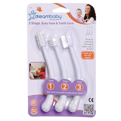 Baby Gum &amp; Tooth Care - White, 3 Stage
