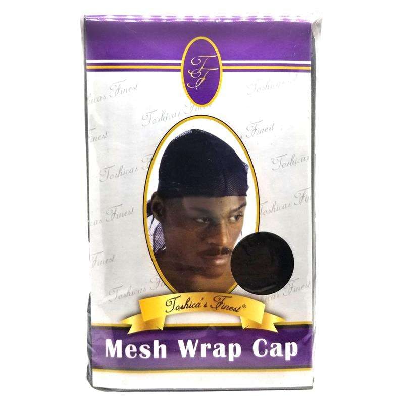 Mesh Wrap Caps - Black