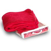 Micro-Plush Fleece Blanket - Red, 50" x 60"