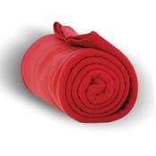 Heavy Weight Fleece Blankets - Red, 50" x 60"