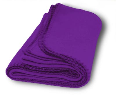 Medium Weight Fleece Blankets - Purple, 50" x 60"