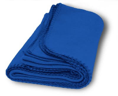 Medium Weight Fleece Blankets - Royal Blue, 50" x 60"