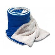 Oversized Sherpa Blankets - Royal Blue, 60" x 72"
