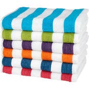Cabana Stripe Beach Towels - 30" x 60", Assorted Colors