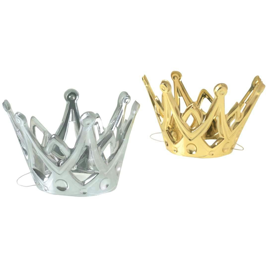Miniature Metallic Party Crowns