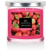 3-Wick Jar Candles - Strawberry, 14oz