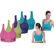 Women's Molded Sports Bras - Assorted Colors, Sizes M-XL