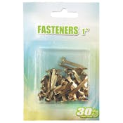 1" Metal Fasteners - Gold, 30 Count