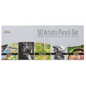 Artist's Pencil Sets - 50 Pencils, 5 Mediums