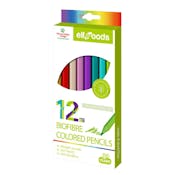 BioFibre Colored Pencils - 12 Bright Colors