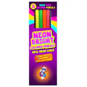 Neon Bright Colored Pencils - 8 Pre-sharpened Colors
