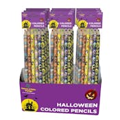 Colored Pencils - Halloween Foil Wrapped, 6 Colors