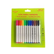 Fabric Markers - 12 Colors