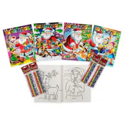 Christmas Bundle - Coloring Books and Colored Pencils