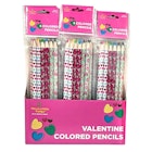 Colored Pencils - Valentine Foil Wrapped, 6 Colors image number null