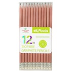 BioFibre Graphite Drawing Pencils, Natural Barrel, 12ct image number null