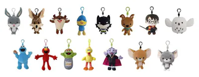 Licensed Character Plush Clips - Assorted