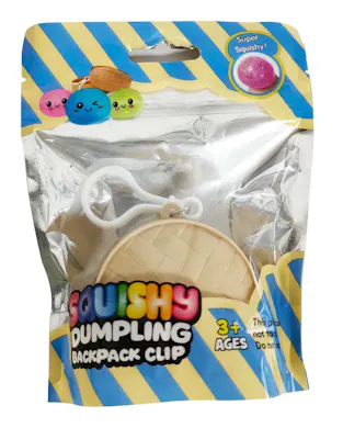 Squishy Dumpling Backpack Clip Toys - Assorted