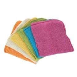Solid Wash Cloths - 12 Pack, Assorted Colors