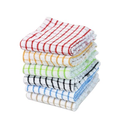 Terry Woven Kitchen Towels - Assorted, 12" x 12"