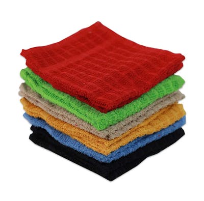 Mono Check Dishcloths - Assorted, 12" x 12", 2 Pk