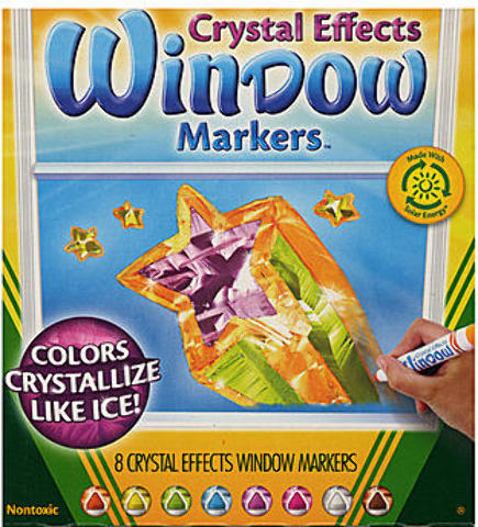 Crayola crystal effects window markers 