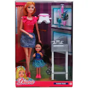 Diana Fashion Dolls with Mini Doll, 11.5" - Assorted