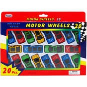 Motor Wheels Metal Cars, 20-Pack