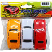 Free Wheel Action Car - Assorted Colors, 3 Pieces