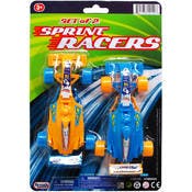 Friction Powered Mini Race Cars, 2-Pack