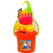Beach Bucket with Accessories, 7"