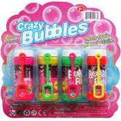 Bubble Bottles & Wand Set, 4-Pack