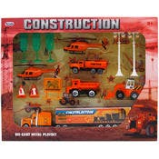 Construction Diecast Metal Play Set, 14-Piece