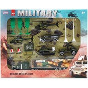Military Diecast Metal Play Set, 14-Piece