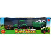 Farm Animal Playset with Tractor, 7-Piece Set