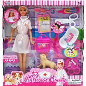 Nurse Emily Doll with Accessories, 11.5"