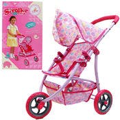 Metal Frame Baby Doll Stroller, Assorted Colors
